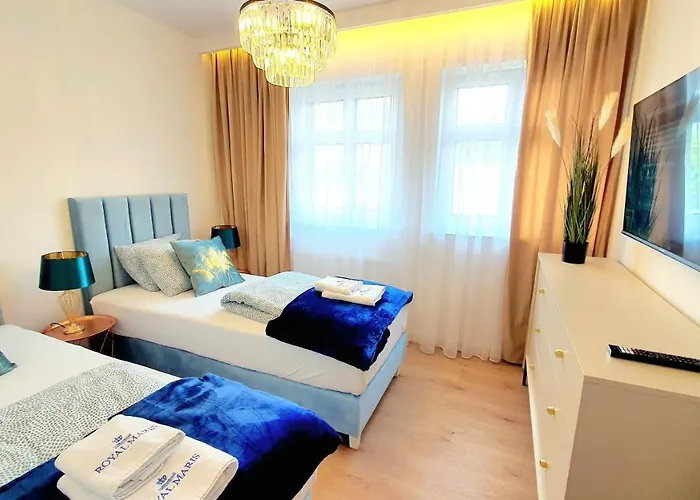 Appartement Grand Royal Baltic - Luksusowy 150 Metrow Od Plazy, Port, Taras, Bezplatny Parking, Lokalizacja W Centrum Ustki *